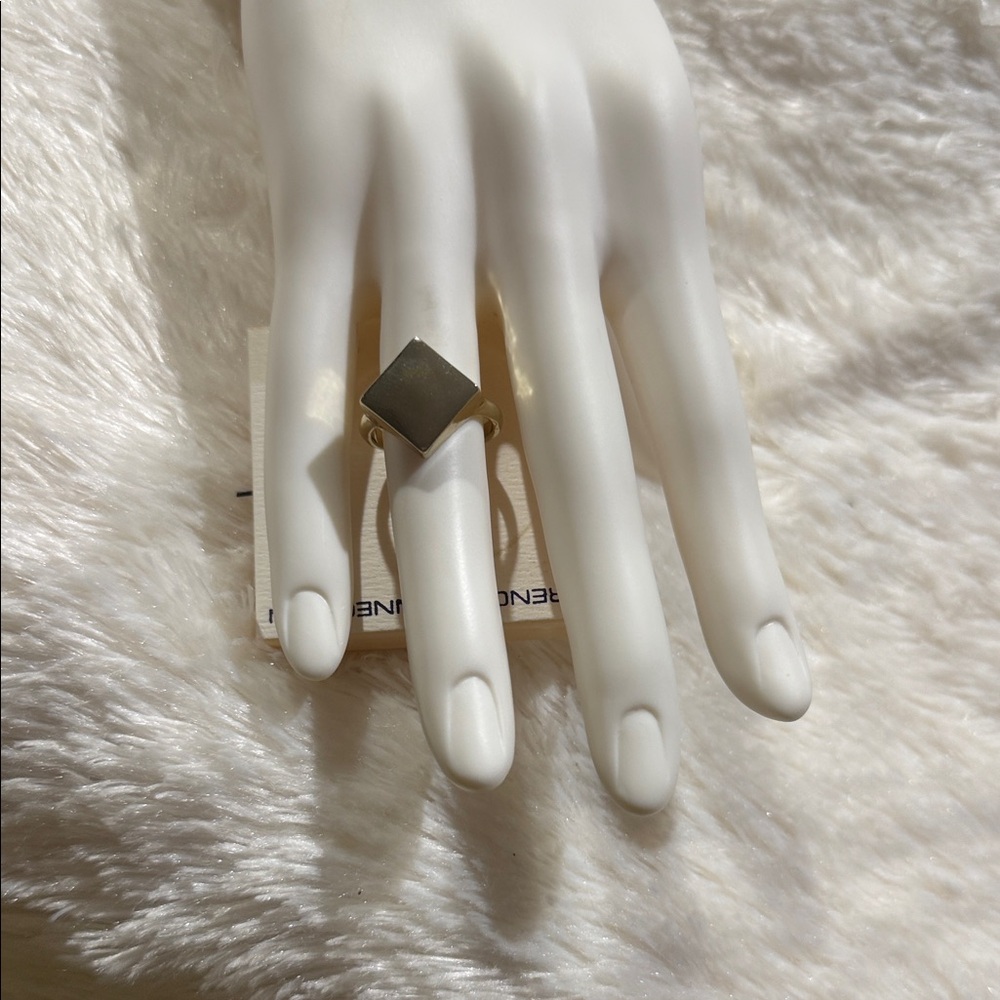 French Connection Gold Square Ring
